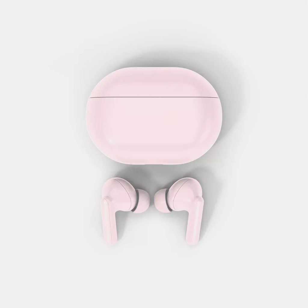 Pink Wireless In‑Ear Bluetooth Earbuds Lightweight Portable Charging Case