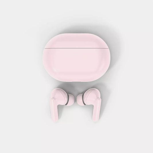 Pink Wireless In‑Ear Bluetooth Earbuds Lightweight Portable Charging Case