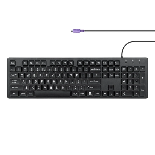 Wired Keyboard With Large Print Easy‑To‑Read Keys