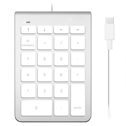 Wired USB‑C 22‑Key Portable External Numeric Keypad