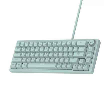 Green Wired Mechanical Keyboard Backlit Compact Gaming Keyboard