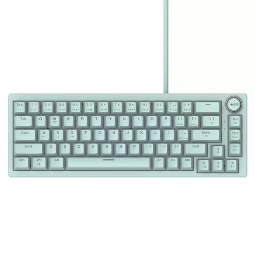 Green Wired Mechanical Keyboard Backlit Compact Gaming Keyboard